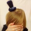 Felted Top Hat Hair Clip